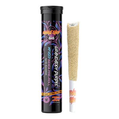 Photograph of product: 1G GRANDADDY PURPLE TARANTULA INFUSED PRE-ROLL