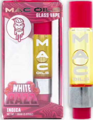 Photograph of Product: MAC OILS VAPE CART | WHITE RAZZ