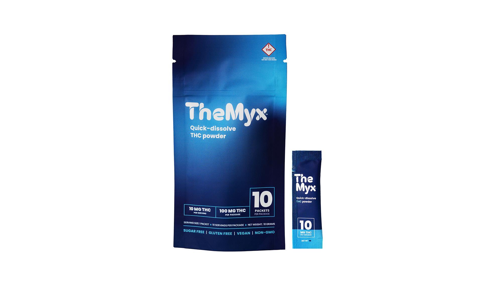 Photograph of product: The Myx | Edibles | Powder Packets (TH-oui 100 mg) | 10 ct