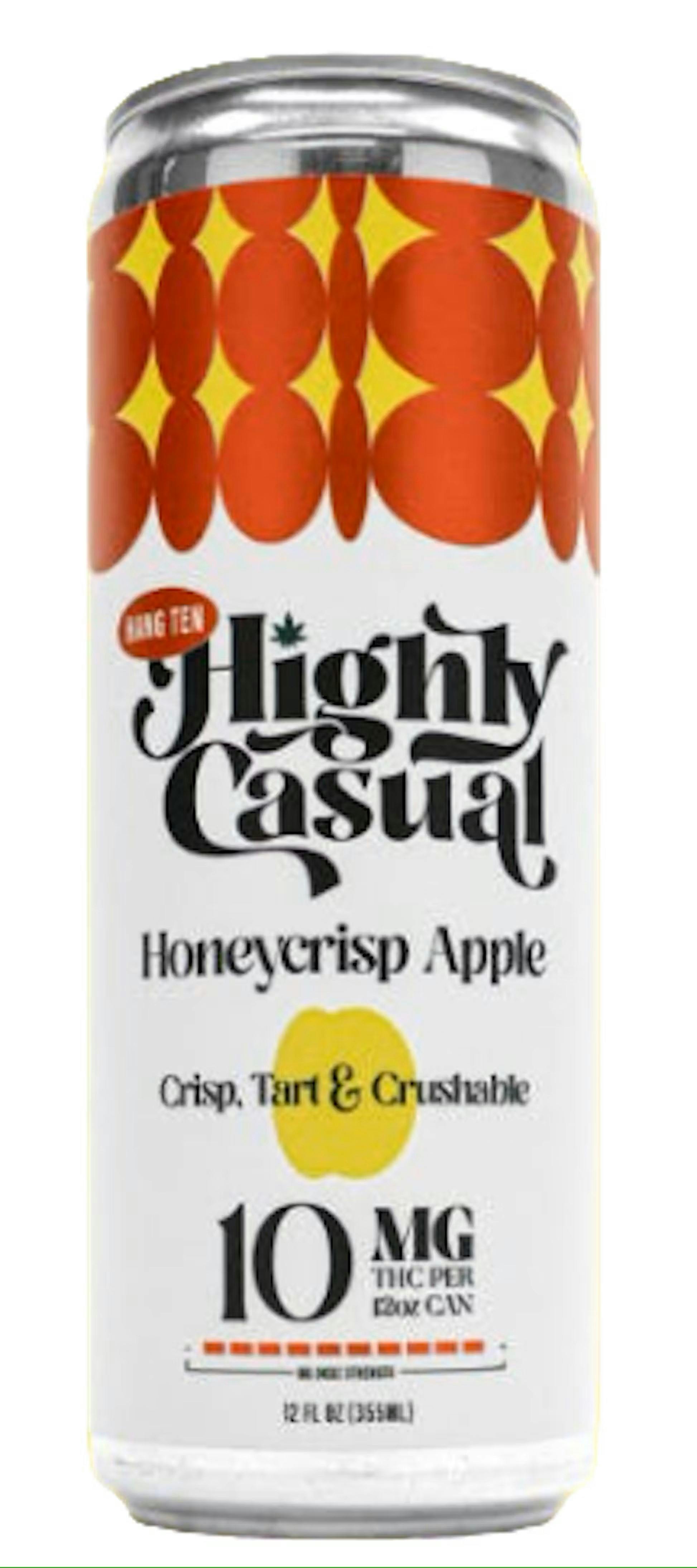 Photograph of product: Highly Casual - Honeycrisp Apple Hang Ten 10mg