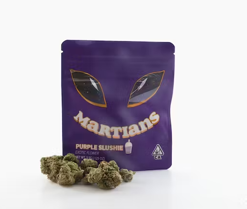 Photograph of Product: Martians Purple Slushie Flower 3.5g