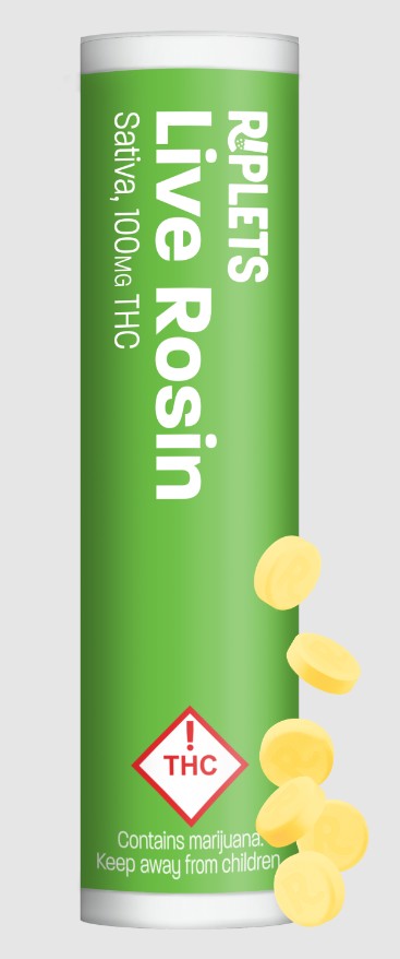 Photograph of product: Riplets - Live Rosin Oui'd - 100mg