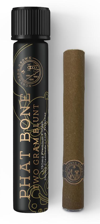 Photograph of product: Purple Grapewreck Phat Bone Infused Blunt 2.5g