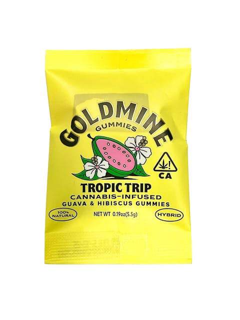 Photograph of product: Tropic Trip Guava & Hibiscus Gummy Tin - 10 MG TH-oui - 