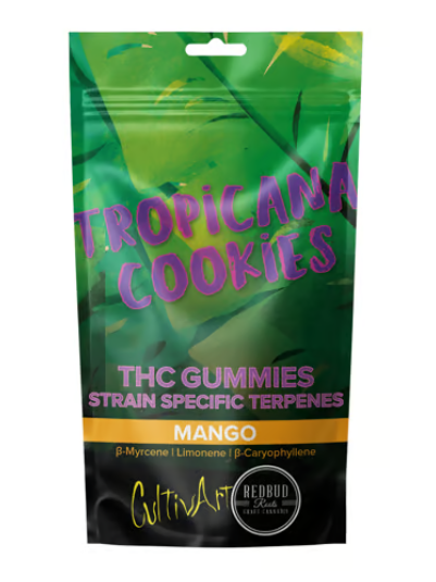 Photograph of product: Gummies | CultivArt | Tropicana Cookies [Mango][10pk]