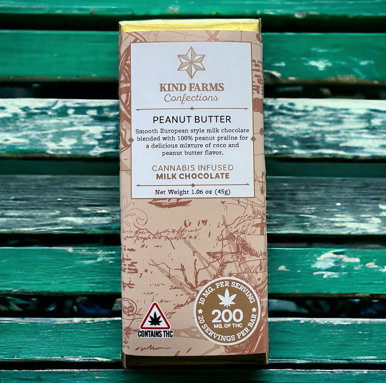 Photograph of product: KFR | Peanut Butter Bar | 200mg TH-oui