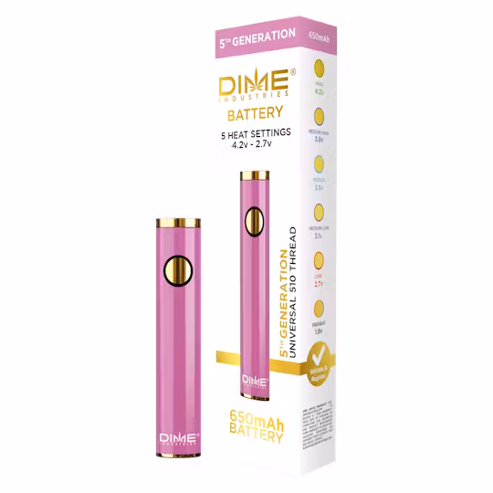 Photograph of product: DIME PINK BATTERY V5.0
