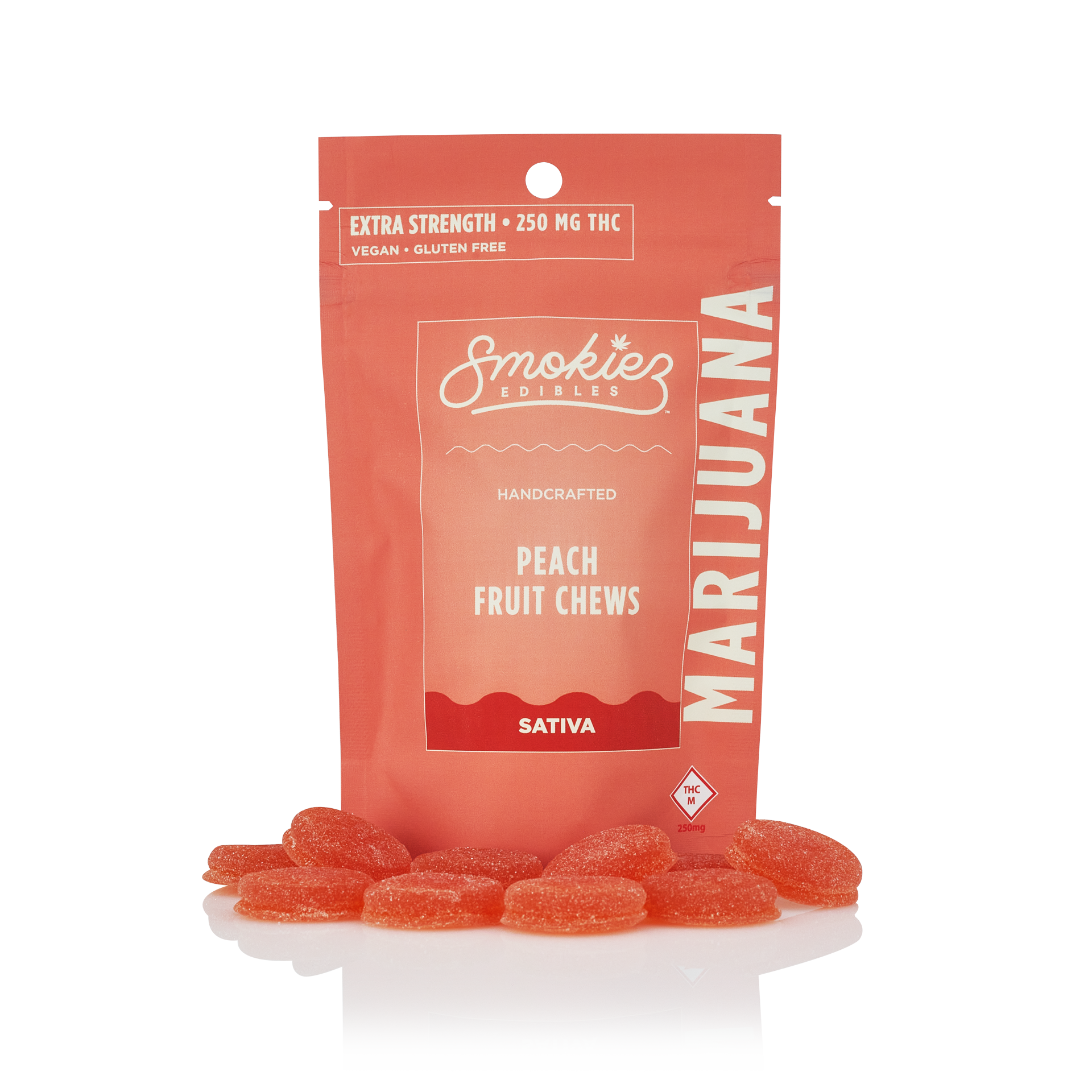 Photograph of Product: Peach Fruit Chews (250mg)
