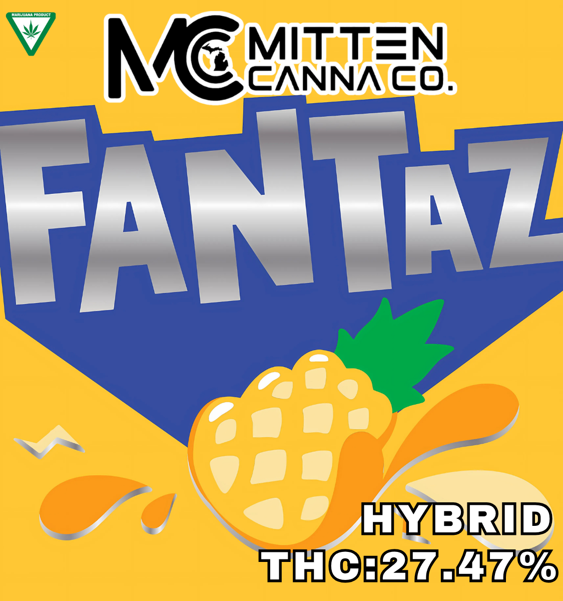 Photograph of product: Zaza Tier Deli - Pineapple Fantaz - 28g