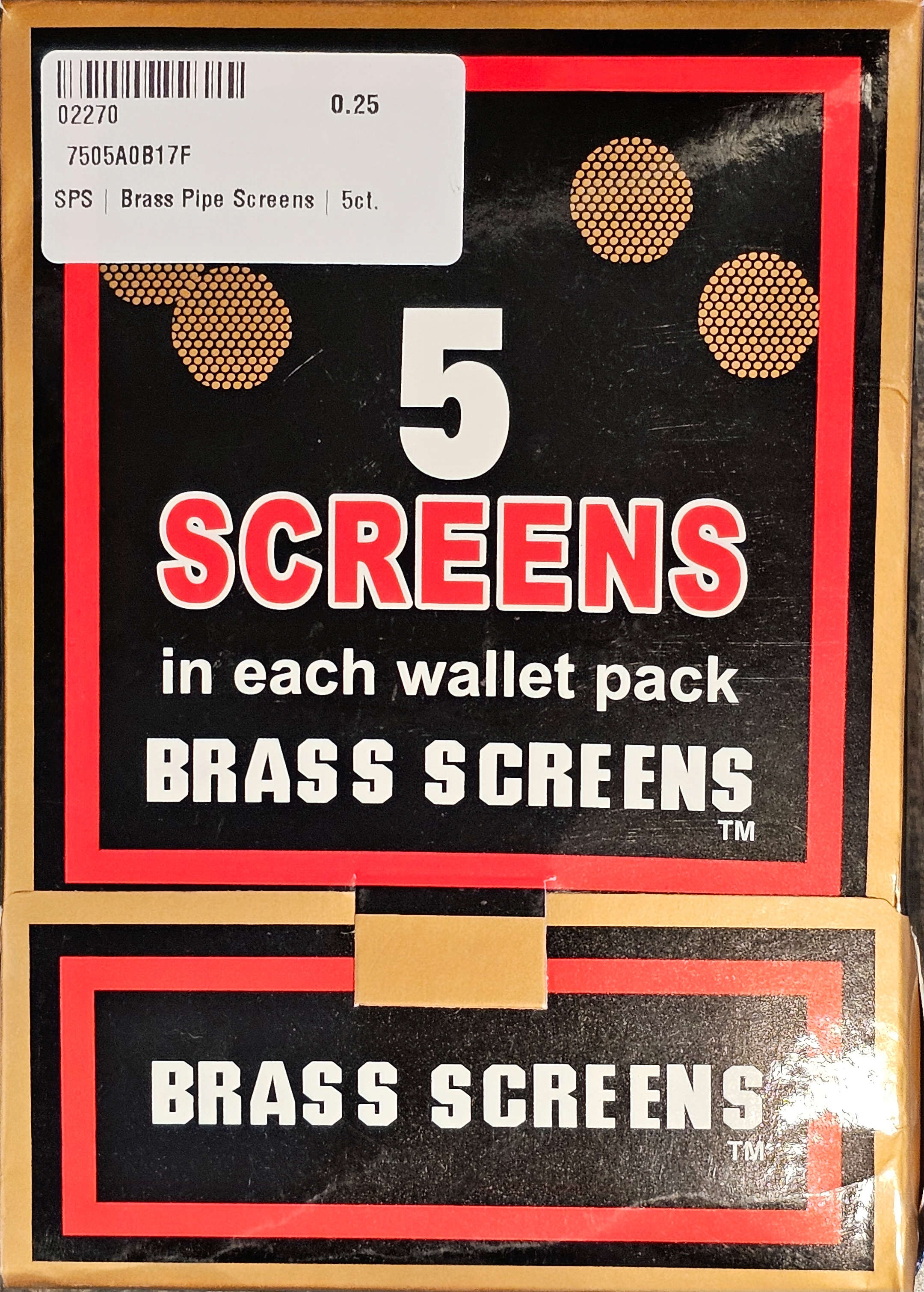 Photograph of product: A&A | PIPE Screen | BRASS