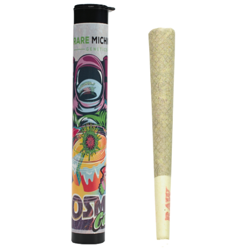 Photograph of product: Rare Michigan Cosmic Cake Pre-Roll 1g