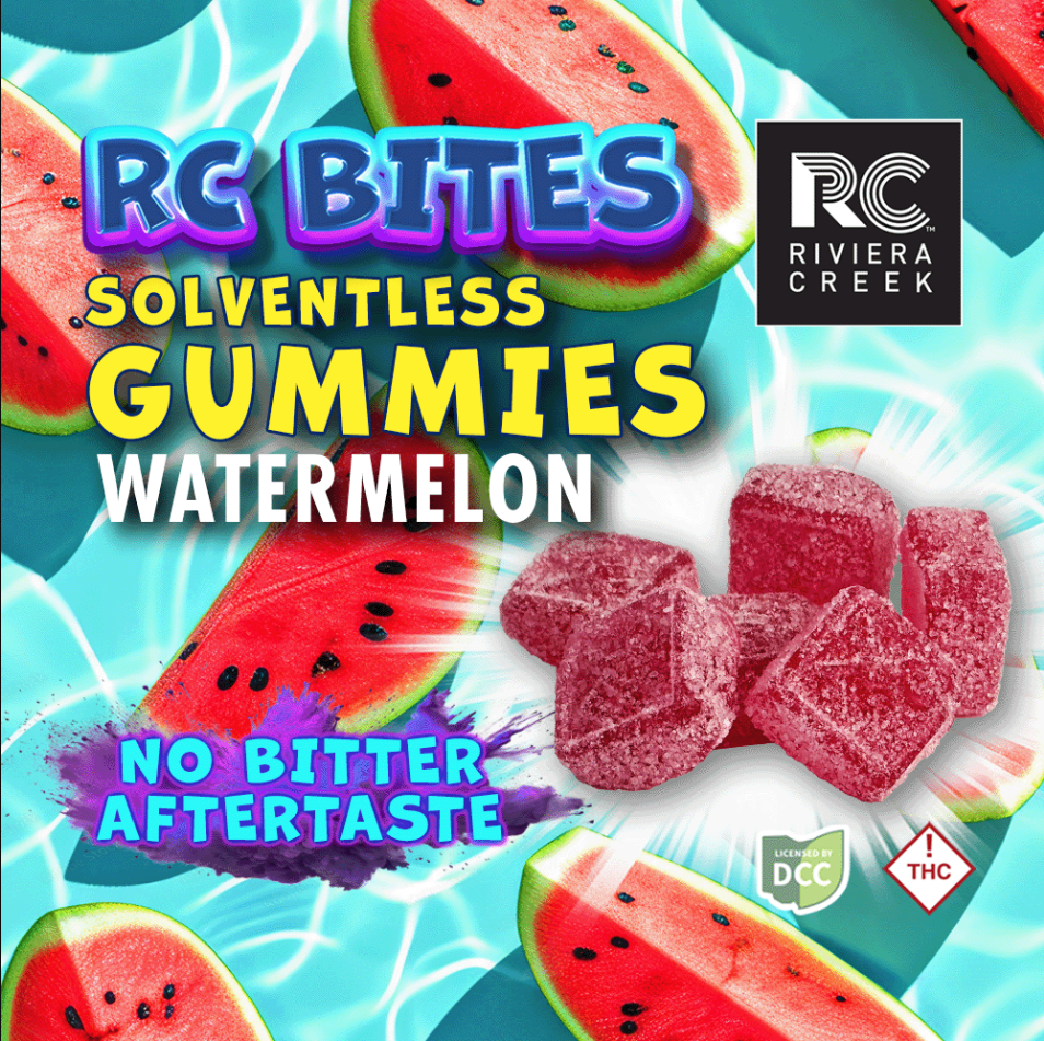 Photograph of product: RC Bits | Watermelon 10pc | 100mg Solventless Gummies