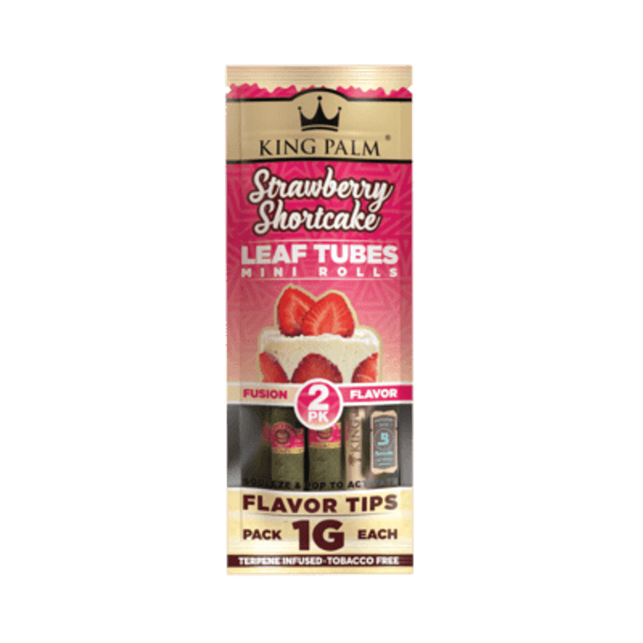 Photograph of product: King Palm - Starwberry Shortcake - Mini Rolls (2pk)