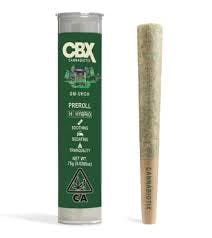 Photograph of product: CBX GM-UHOH .75g Pre-roll - 