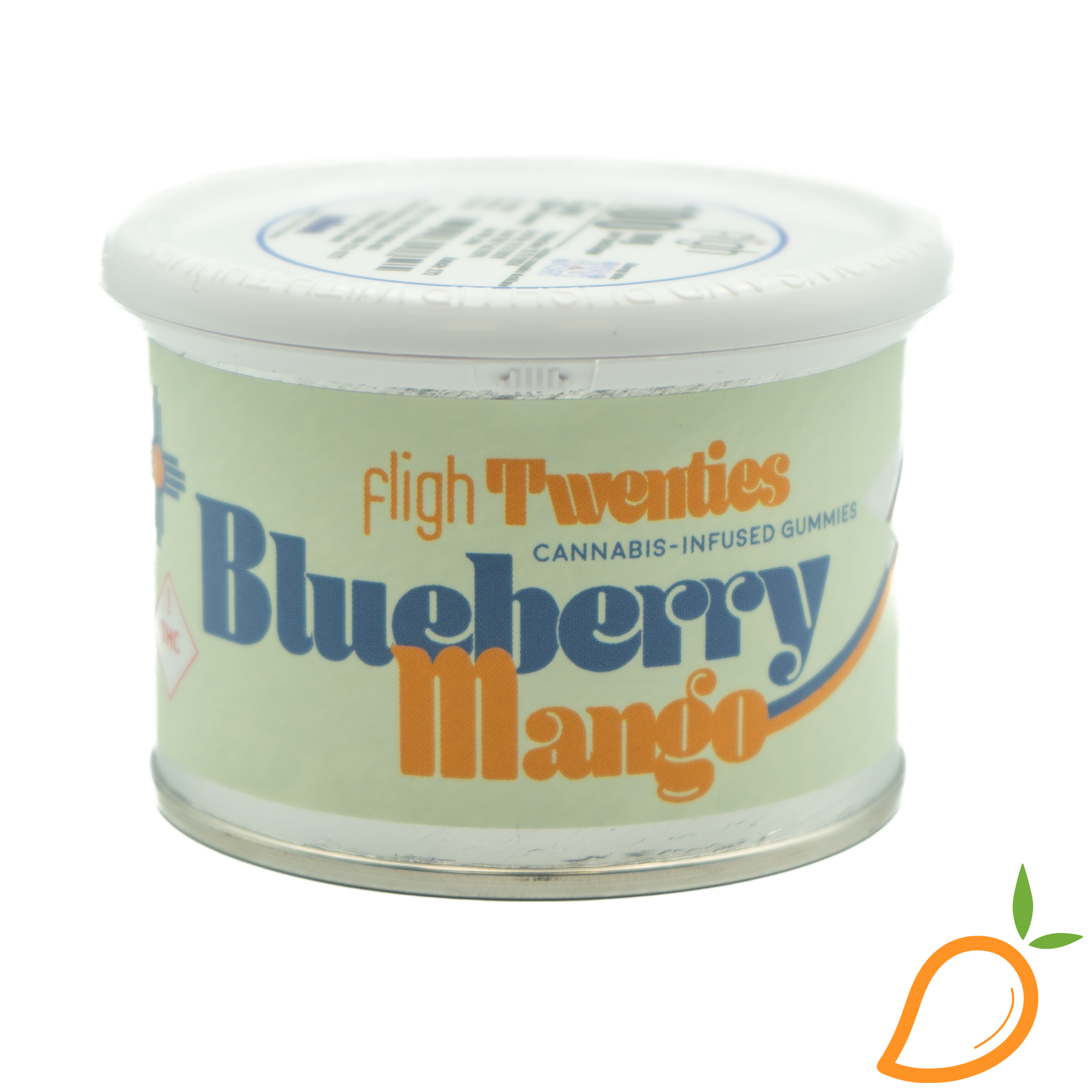 Photograph of product: 100mg Blueberry Mango Gummies Fligh