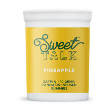 Photograph of product: MED ONLY - Sweet Talk 20mg Pineapple Gummies - 200mg