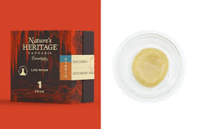 Photograph of product: Nature's Heritage | Live Rosin | Banana Punch