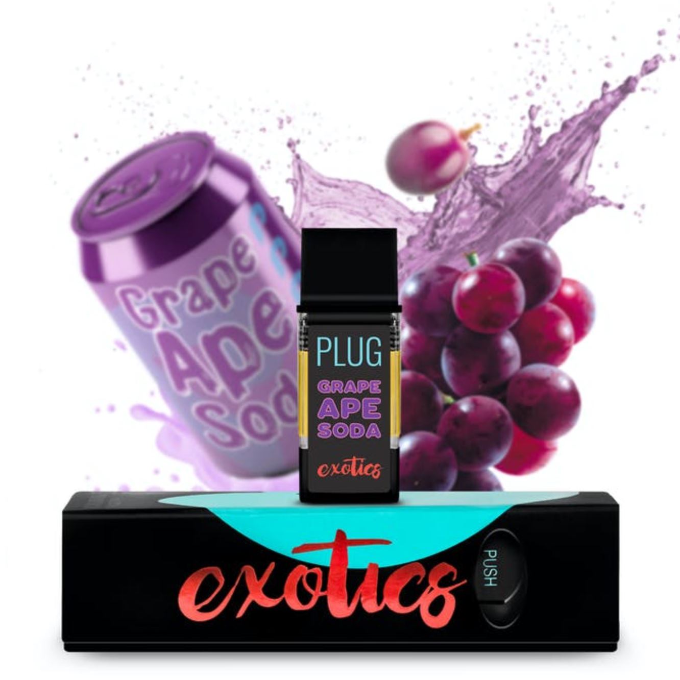 Photograph of product: GRAPE APE SODA 1G - PLUGPLAY