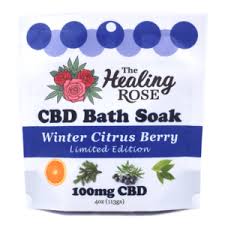 Photograph of product: Healing Rose | Bath Soak | CBD | Winter Citrus Berry | 100mg CBD