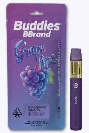 Photograph of product: Grape Ape | 1g AIO BBrand - 