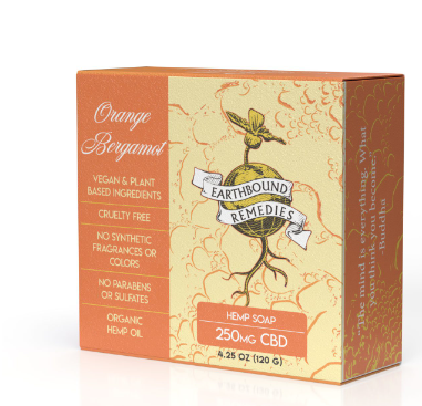 Photograph of product: Earthbound Remedies | Orange Bergamot Soap | 250mg