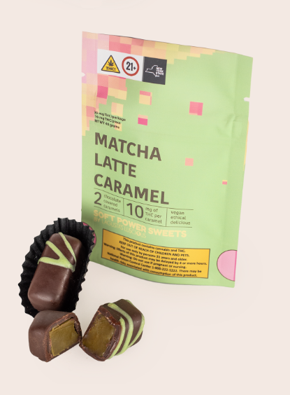 Photograph of product: Matcha Latte Caramel - 20mg 2pk