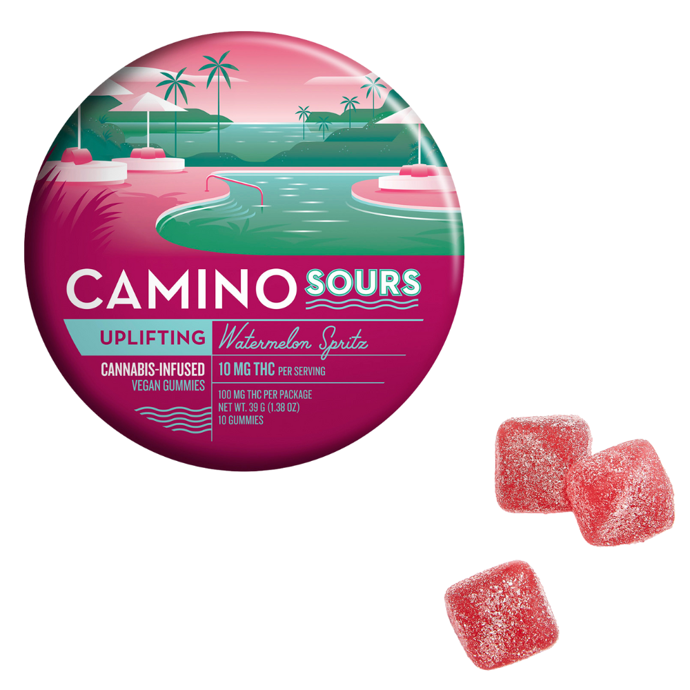 Photograph of product: Camino | Sour Watermelon Spritz | Gummies | 10pk | 100mg
