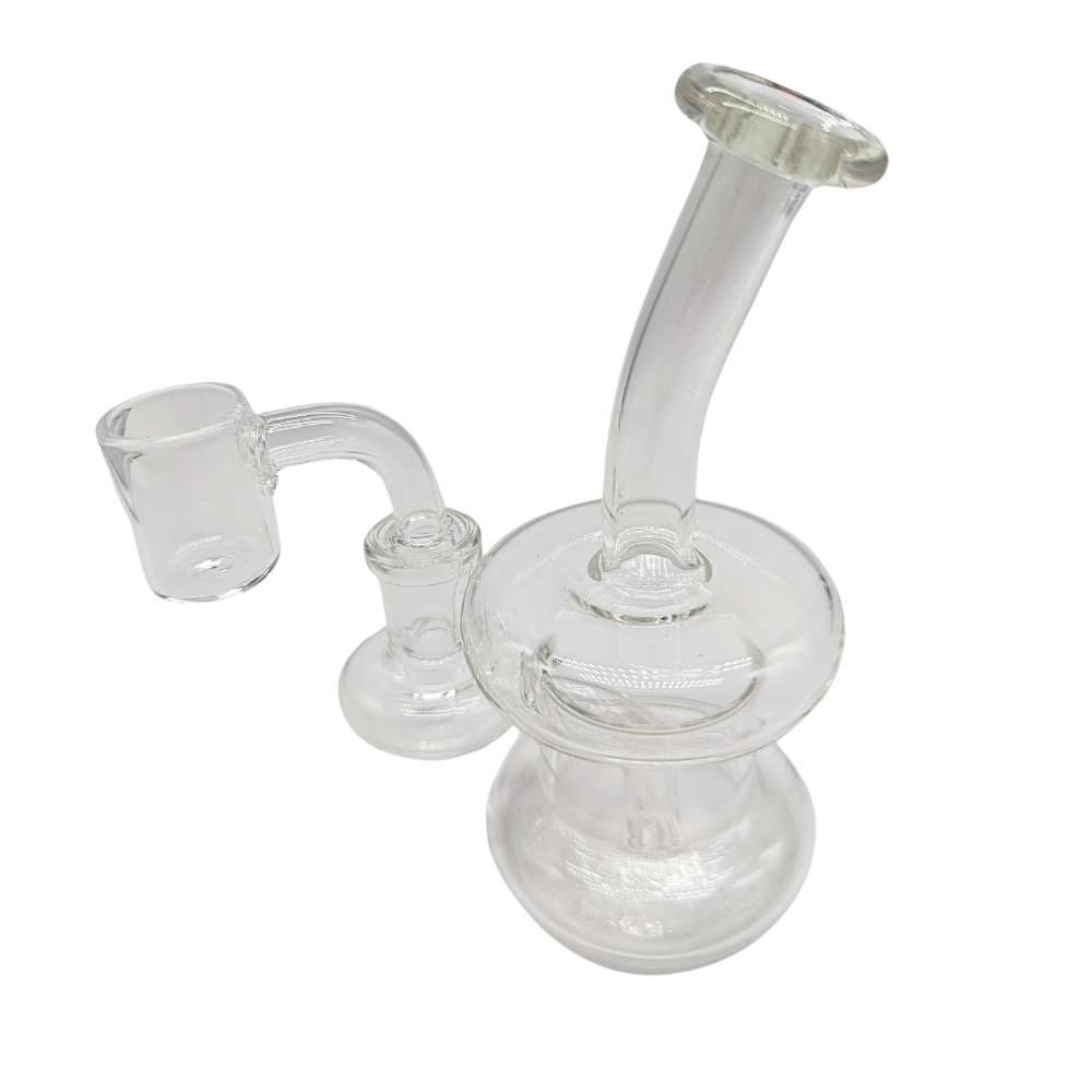 Photograph of product: 6in SirEEL Bent Neck Clear Hanger Rig With Banger