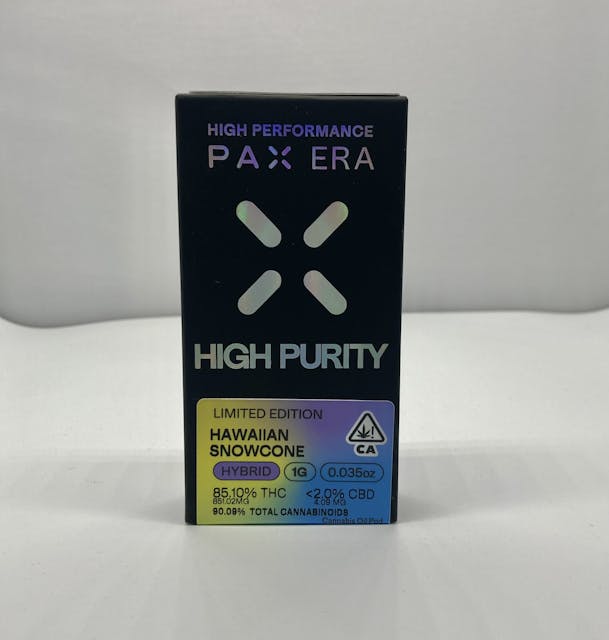 Photograph of product: Hawaiian Snowcone High Purity Pod 1g - 