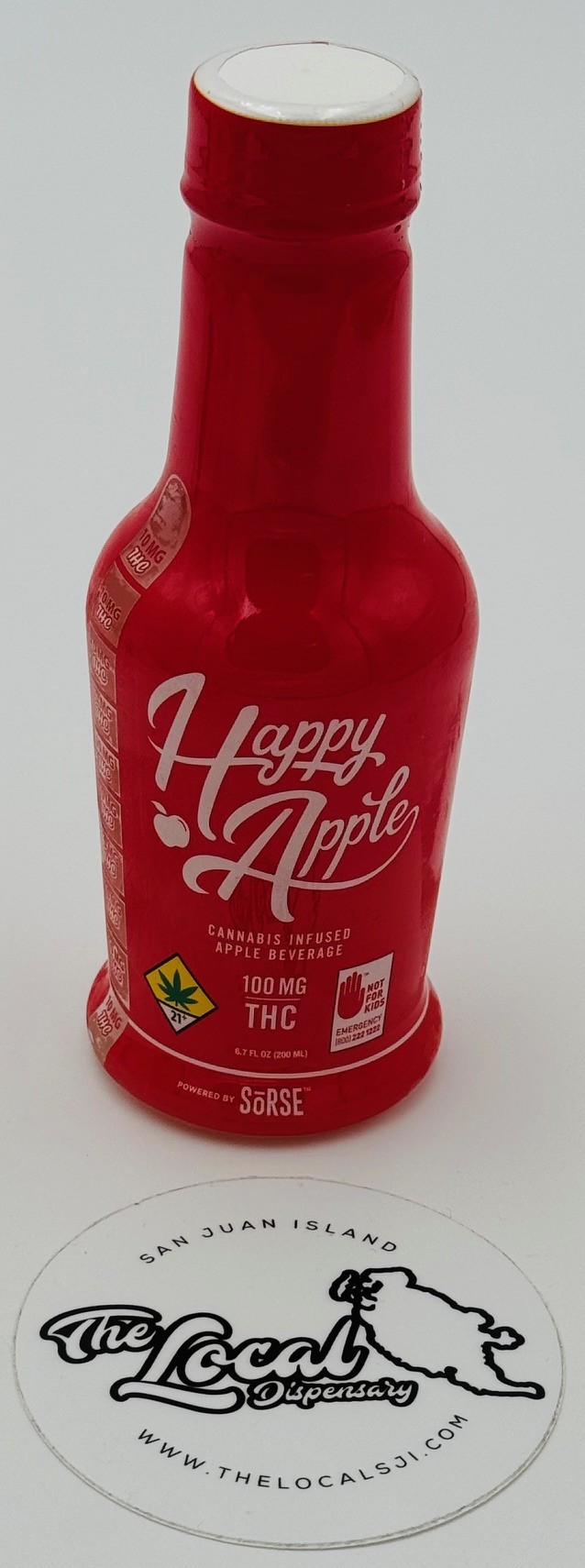 Photograph of product: Happy Apple 100mg TH-oui 6.7oz