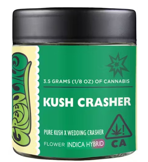 Photograph of product: [Greenline] Flower - 3.5g - Kush Crasher (IH)