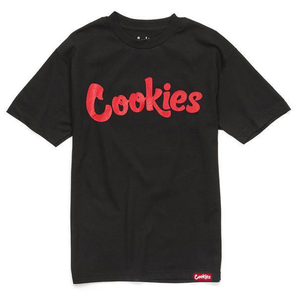 Photograph of product: Cookies - Tee - Original Mint Logo - Black/Red - 3XL