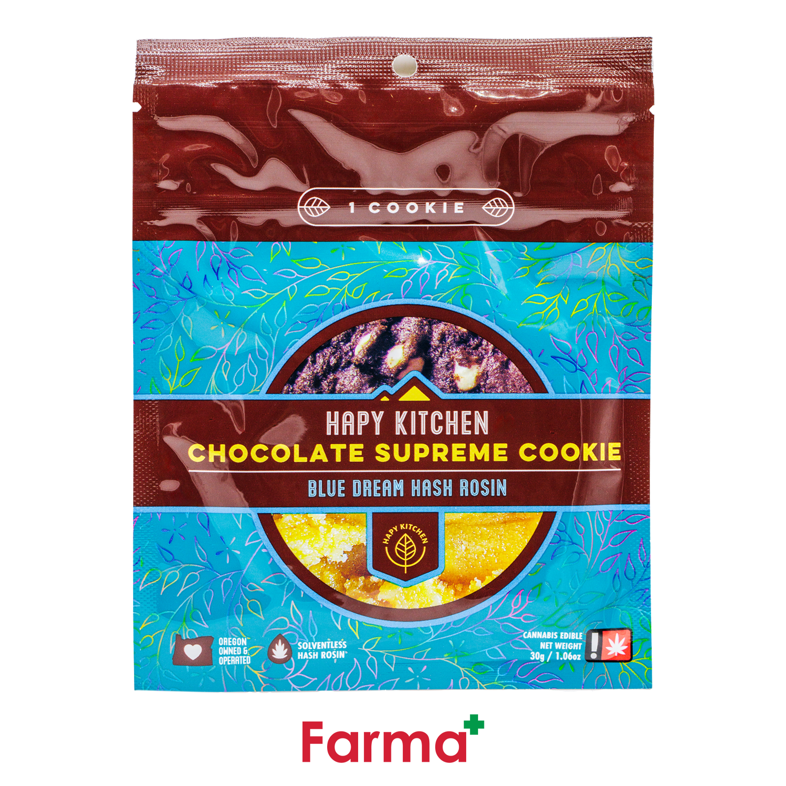 Photograph of product: Hapy Kitchen Chocolate Supreme Cookie Single 100mg