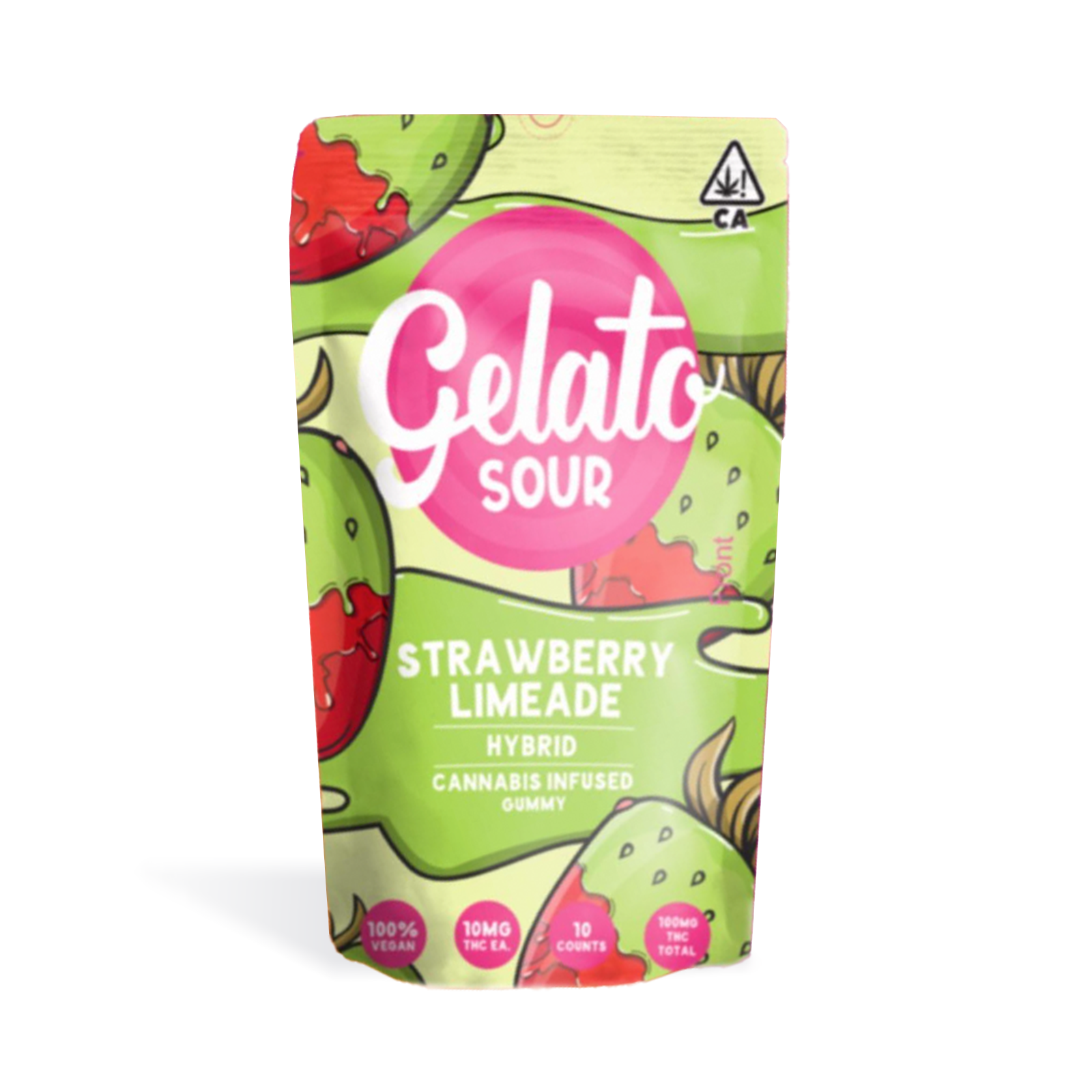 Photograph of product: Sour Strawberry Limeade Gummies