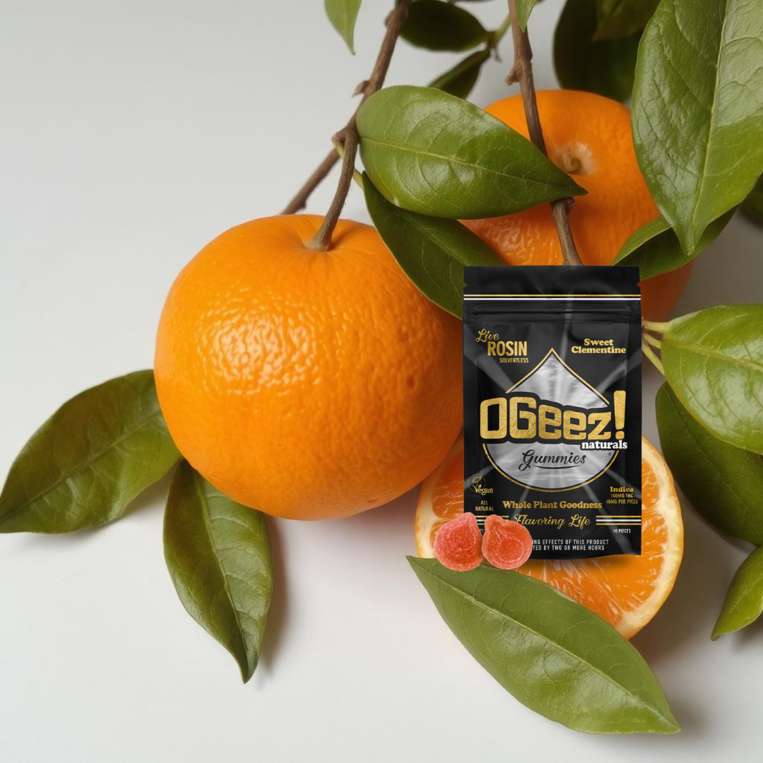 Photograph of product: OGEEZ- Vegan Sweet Clementine Live Rosin