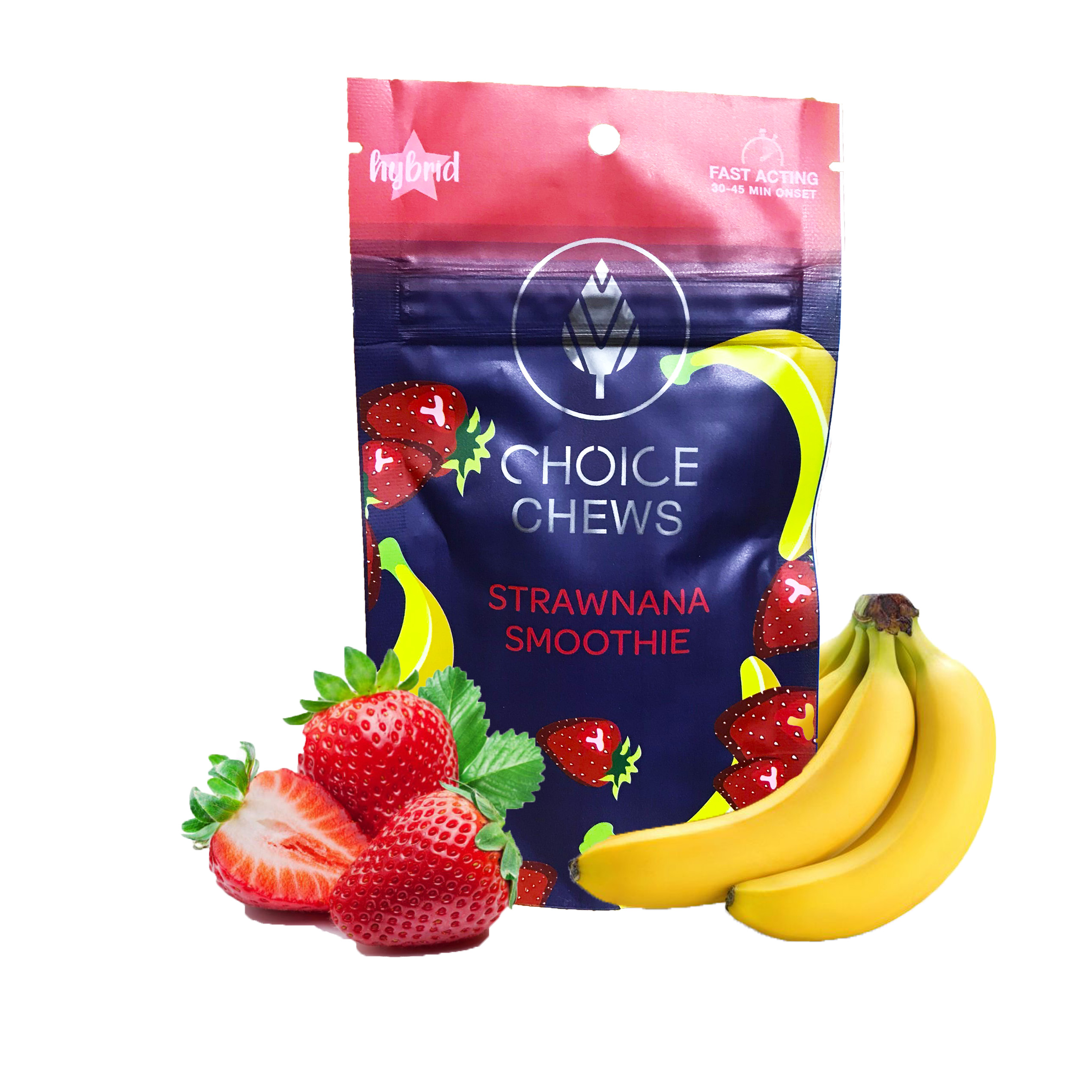 Photograph of product: Soft Chew - Strawnana Smoothie - 200mg