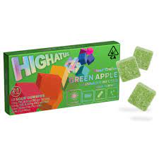 Photograph of product: Green Apple Sour Gummies - 100mg