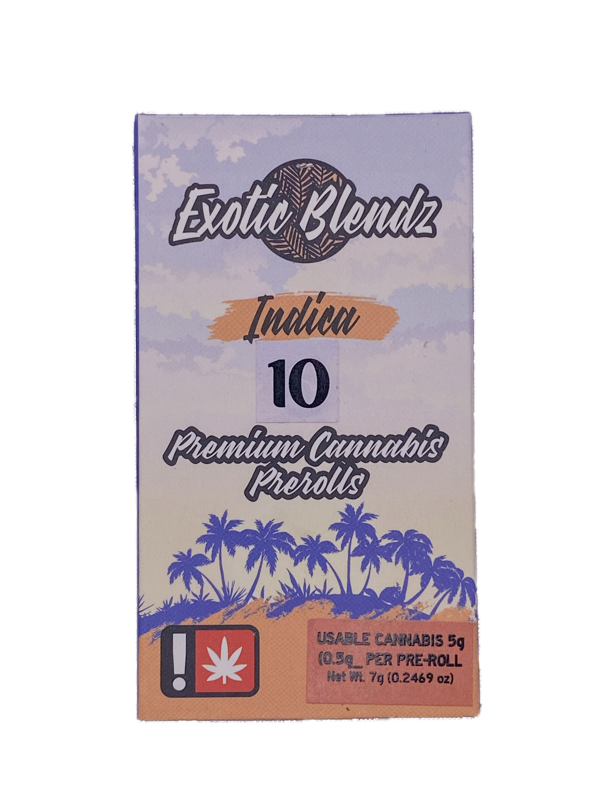 Photograph of product: EXOTIC BLENDZ - PREROLL - 0.5G x 10 - Oui'd - ASTRONAUT