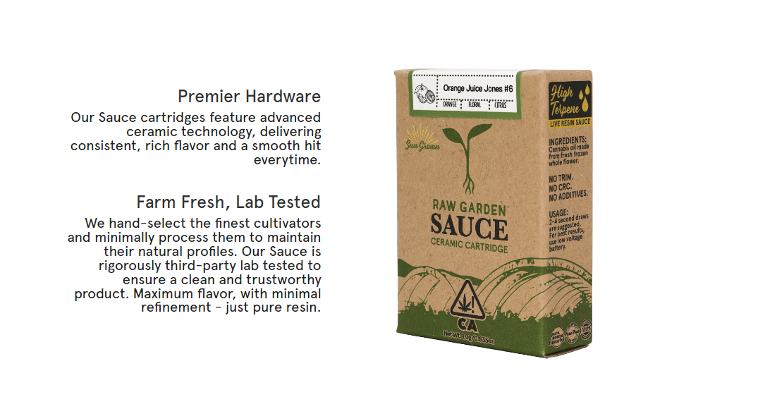 Photograph of product: Carbon Fiber Sauce - Cart-1g