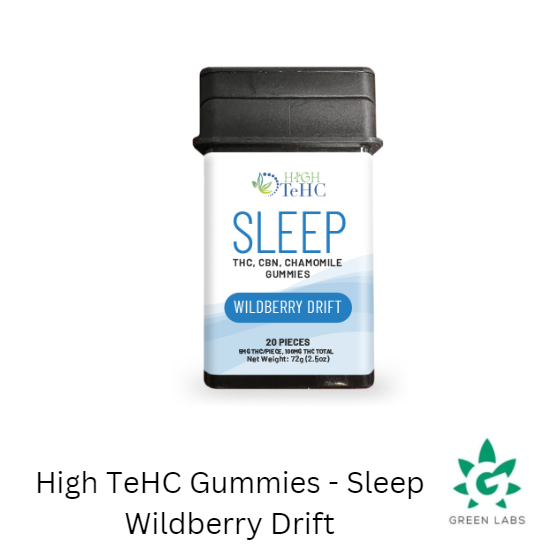 Photograph of product: (REC) High TeCH 100mg Fast-Acting Gummies - "SLEEP" Wildberry Drift