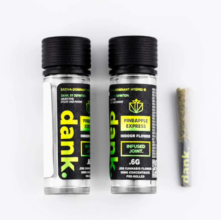 Photograph of product: Dank / Infused Pre-Roll / Pineapple Express /