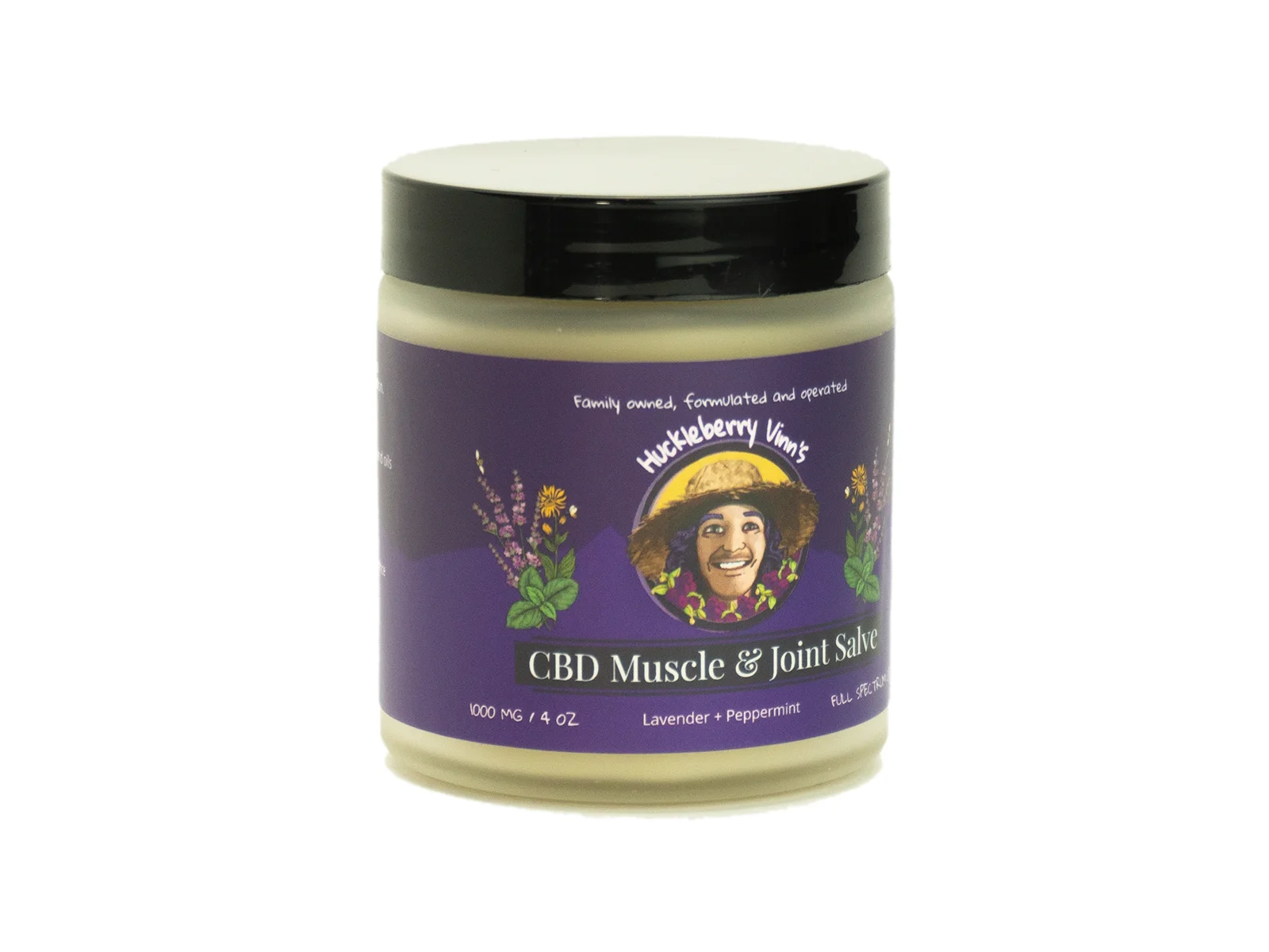 Photograph of product: 4 oz CBD Muscle & Joint Salve (Lavender & Peppermint)