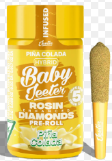 Photograph of product: Baby Jeeter - Pina Colada - 5 x .5g Rosin Infused Prerolls