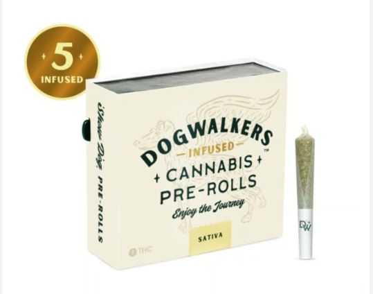 Photograph of product: L'Orange INFUSED 'Mini Show Dog' 5-PACK Pre-rolls | 2.25g