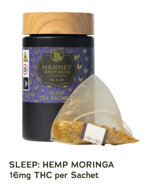 Photograph of product: Harney Brother Oui'd - Tea Bags - Sleep - Hemp Moringa 5 Sachet - 80mg