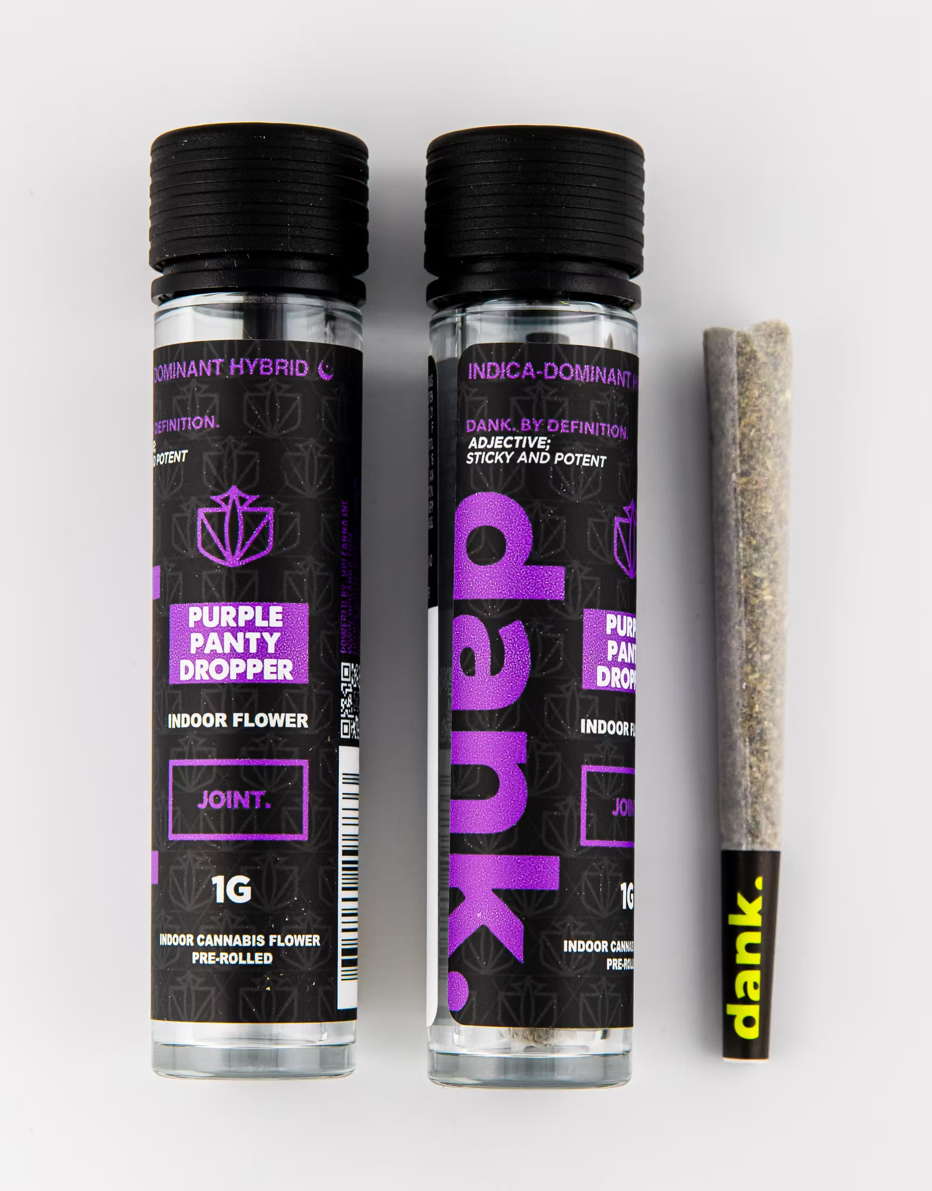 Photograph of product: Dank - Purple Panty Dropper Preroll - 1g