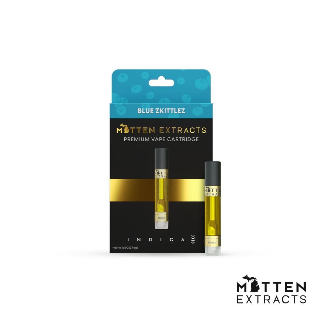 Photograph of product: Blue Zkittlez 510 Cartridge