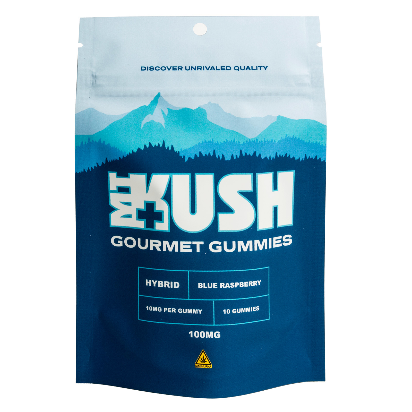Photograph of product: au chocolat Oil Blue Raspberry Gummies | 10pk