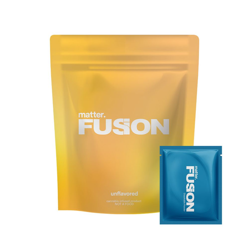 Photograph of product: Matter | Fusion Dissolvable Powder | TH-oui:CBD 1:2 | Pouch | 100mg