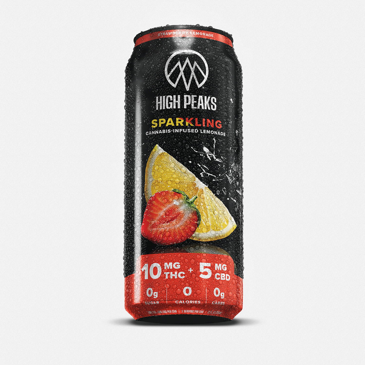 Photograph of product: High Peaks - Sparkling Strawberry Lemonade 2:1 - Beverage - 10mg